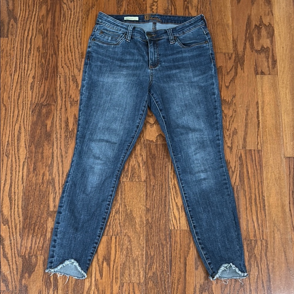 Kut from the Kloth, Women's Carlo Ankle Skinny Blue Jeans, Size 8